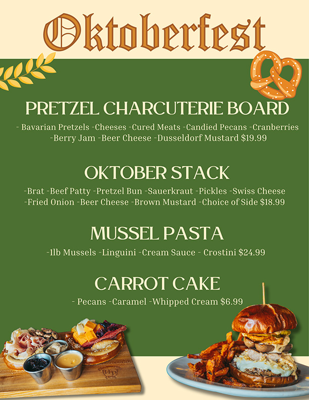 Hagemeister Park - Oktoberfest Menu